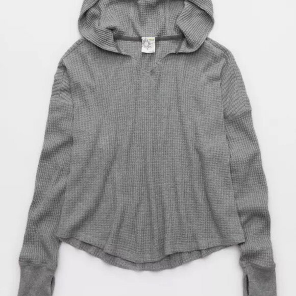 OFFLINE By Aerie Wow! Waffle Hoodie - Picture 3 of 4